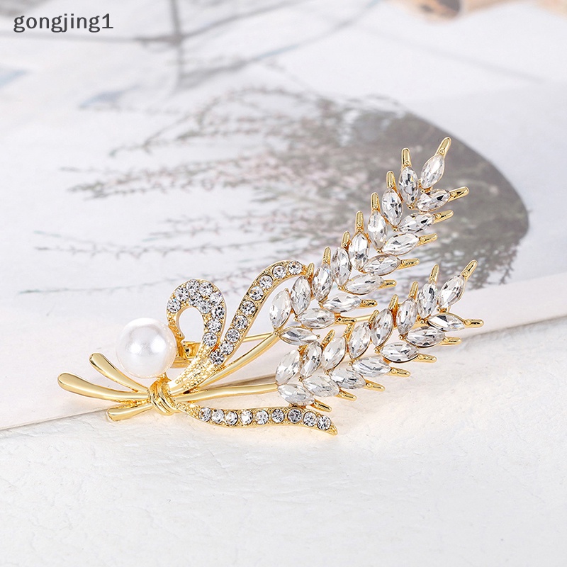 Ggg Fashion Vintage Bros Lencana Kristal Berlian Imitasi Pin Wanita Baroque Perhiasan Pesta ID