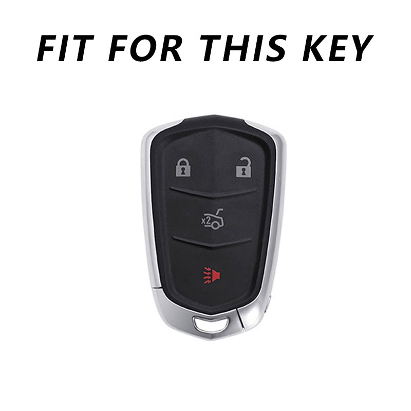 Tpu Cover Kunci Remote Mobil Case Key Fob Untuk Cadillac ATS CT6 CTS DTS XT5 Escalade ESV SRX STS XTS ELR 2014-2018