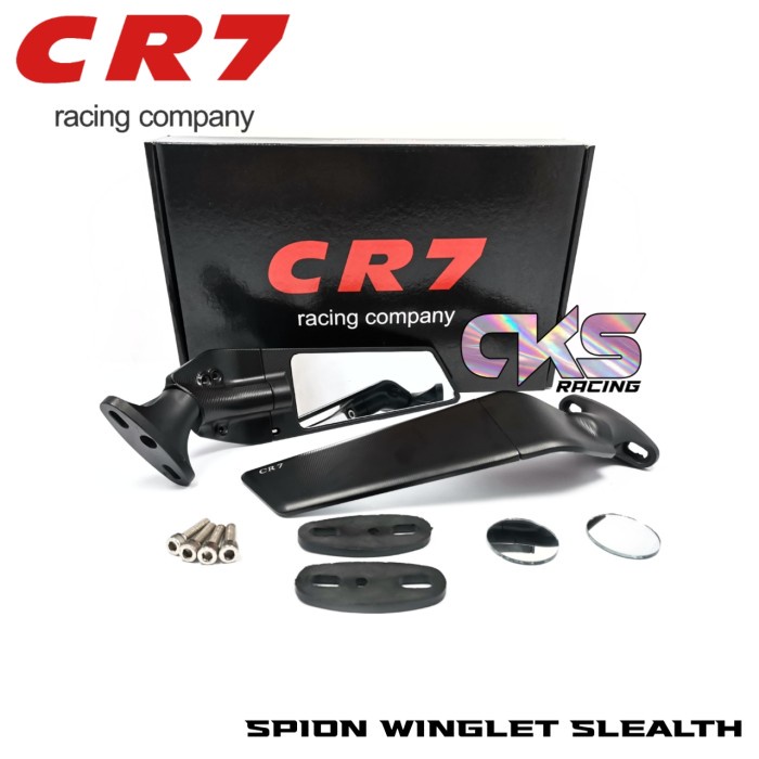 Spion Winglet Stealth Spion Motor Stealth Winglet CR7 Universal - Hitam