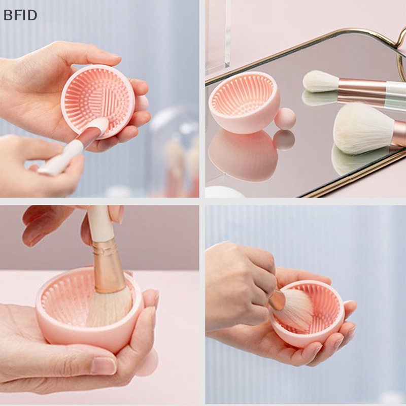 [BFID] Kuas Makeup Silikon Pembersih Mangkok Foundation Makeup Brush Scrubber Board Pad [ID]