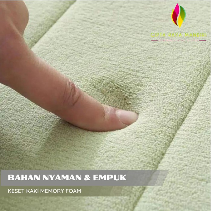 Keset Kamar Mandi Anti Slip Memory Foam Serap Air