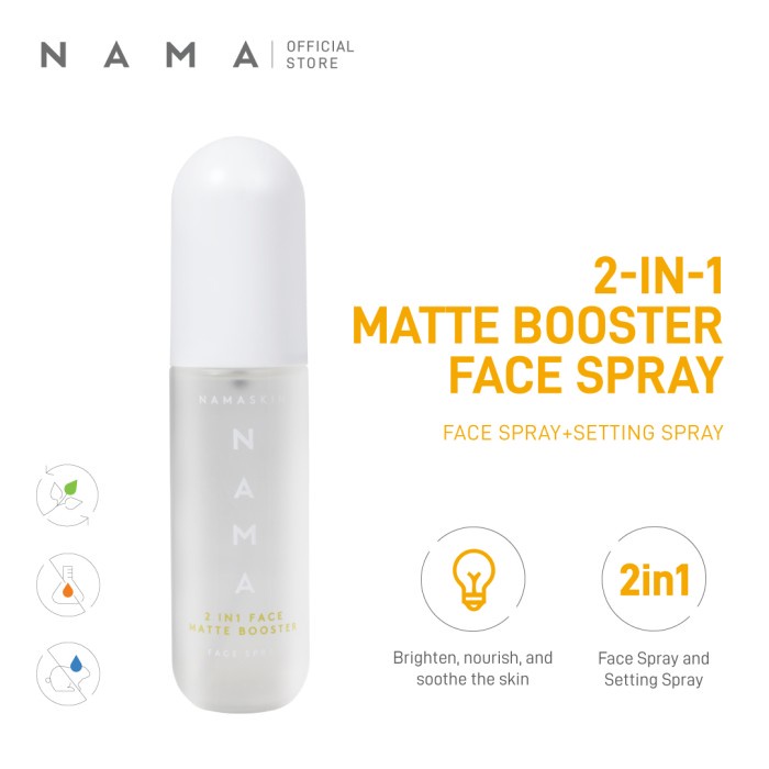 NAMA 2in1 Matte Booster Brightening Face Setting Spray Oil Control