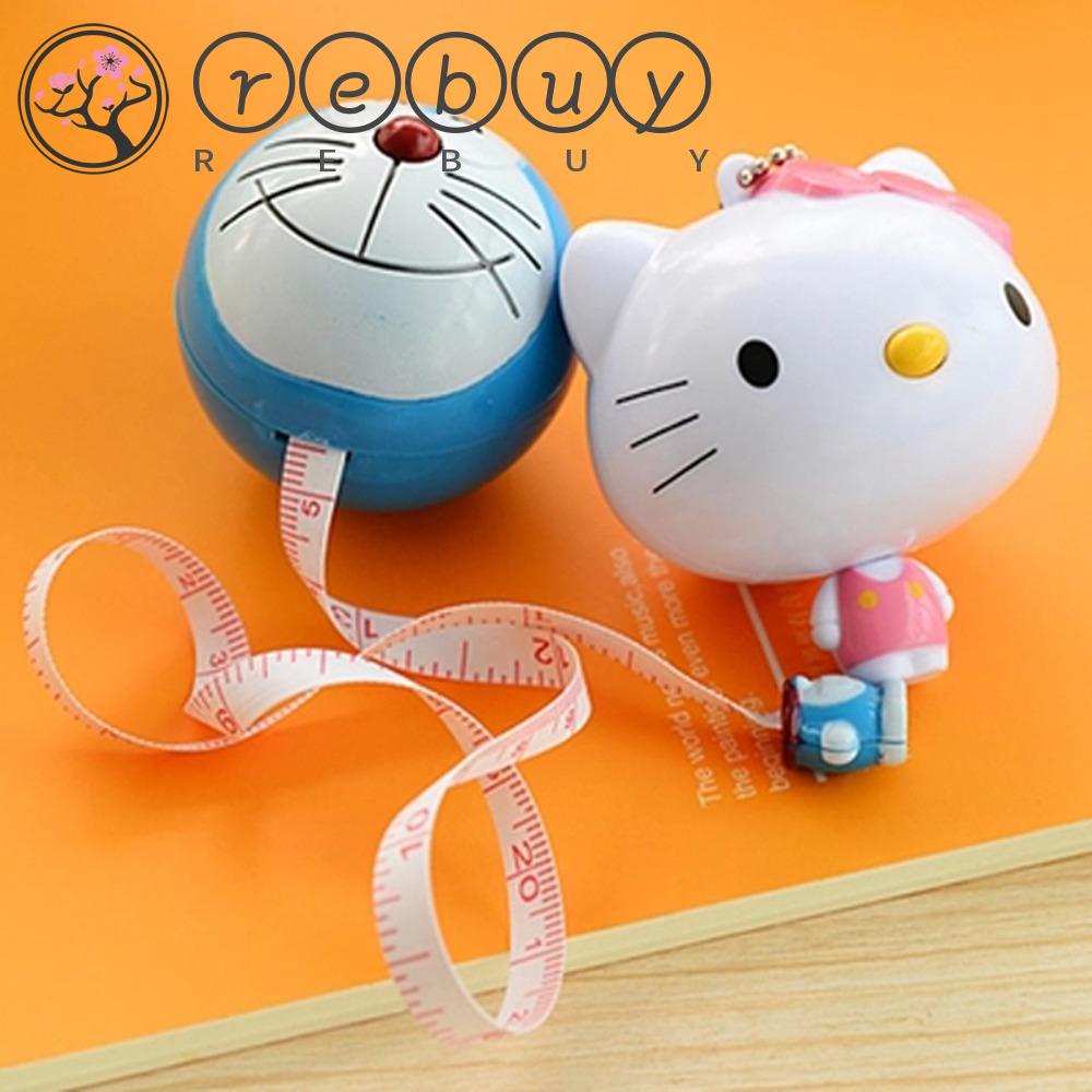 Rebuy Measuring Tape Cute 1M Key Chain Retractable Measure Ruler Mesure Tape Ruler