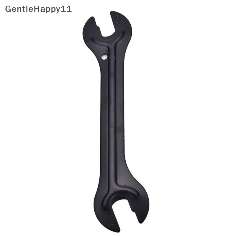 Gentlehappy 13 /15mm+14 /16mm Cycle Bike Bicycle Steel Bike Cycle Head Open End As Hub Cone Wrench Spanner Alat Perbaikan Sepeda id