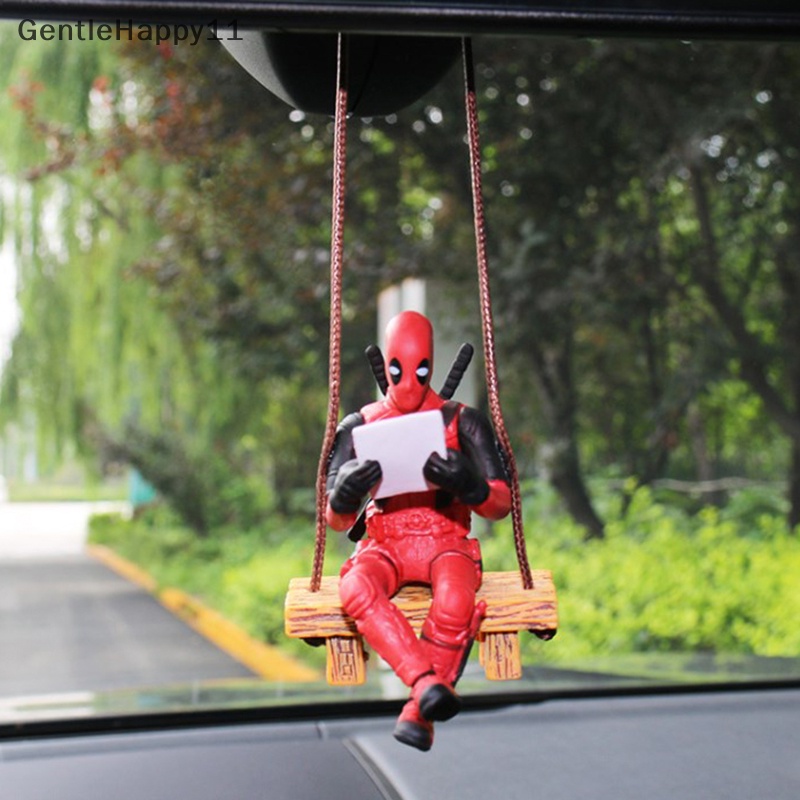 Gentlehappy Dekorasi Interior Mobil Figure Deadpool Center Console Spion Decor id