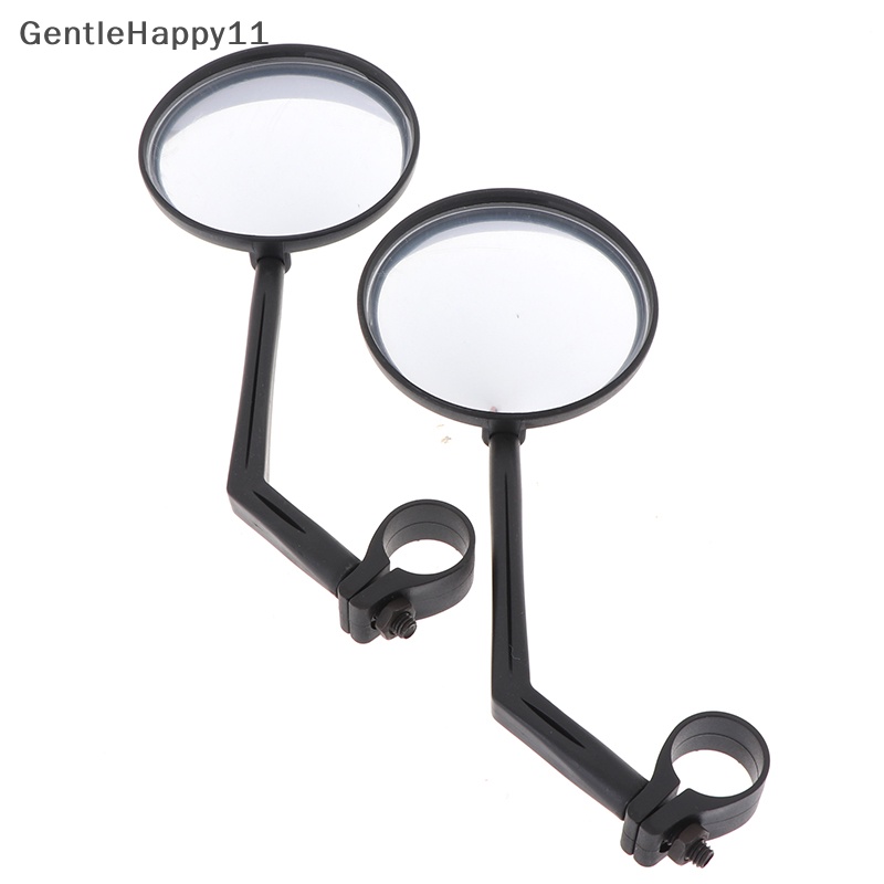 Gentlehappy 1pasang Cycling Riding Bicycle Bike Reflektor Kaca Spion Rotasi 360id