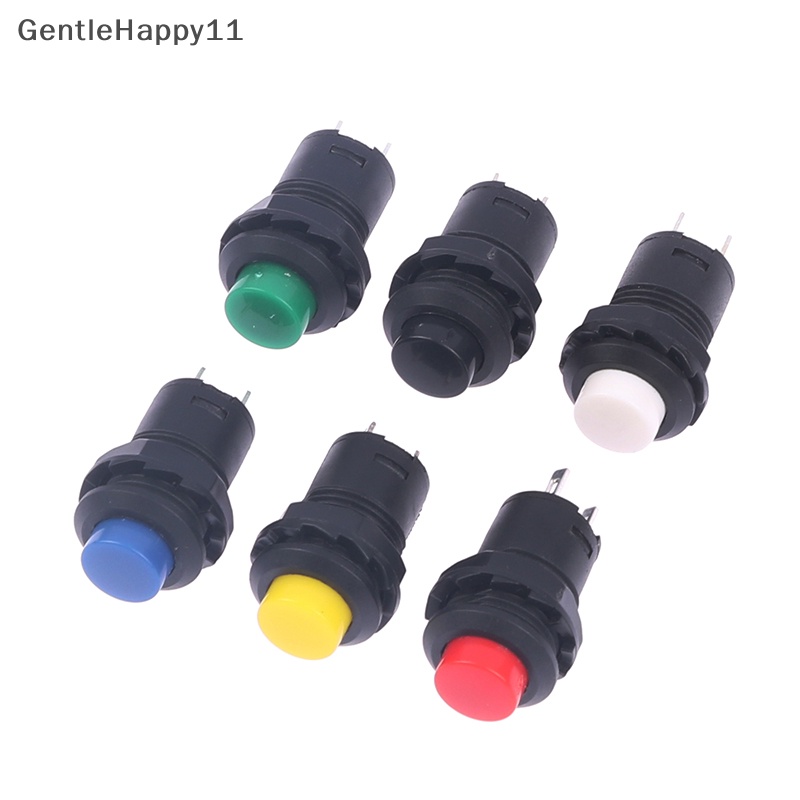 Gentlehappy 6pcs Self-Lock/Momentary Push Button Switch DS-428 /427 Saklar Tombol OFF- ON id