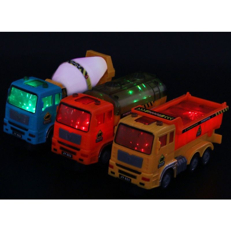 Mainan Anak TRUCK HEAVY DUTY Diecast Truck B/O Mainan Konstruksi Anak Truk Tangki Lampu Mainan Truk Tangki Bump&amp;Go