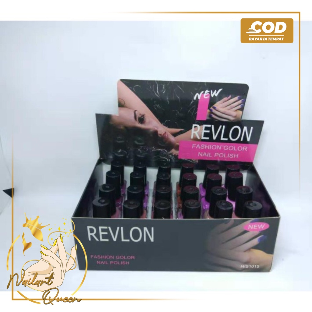 Kutek Revlon satuan / HUDA - KUTEKS REVLON - FASHION COLOR NAIL POLISH - ALL COLORS / NUDE / GLITTER / HITAM