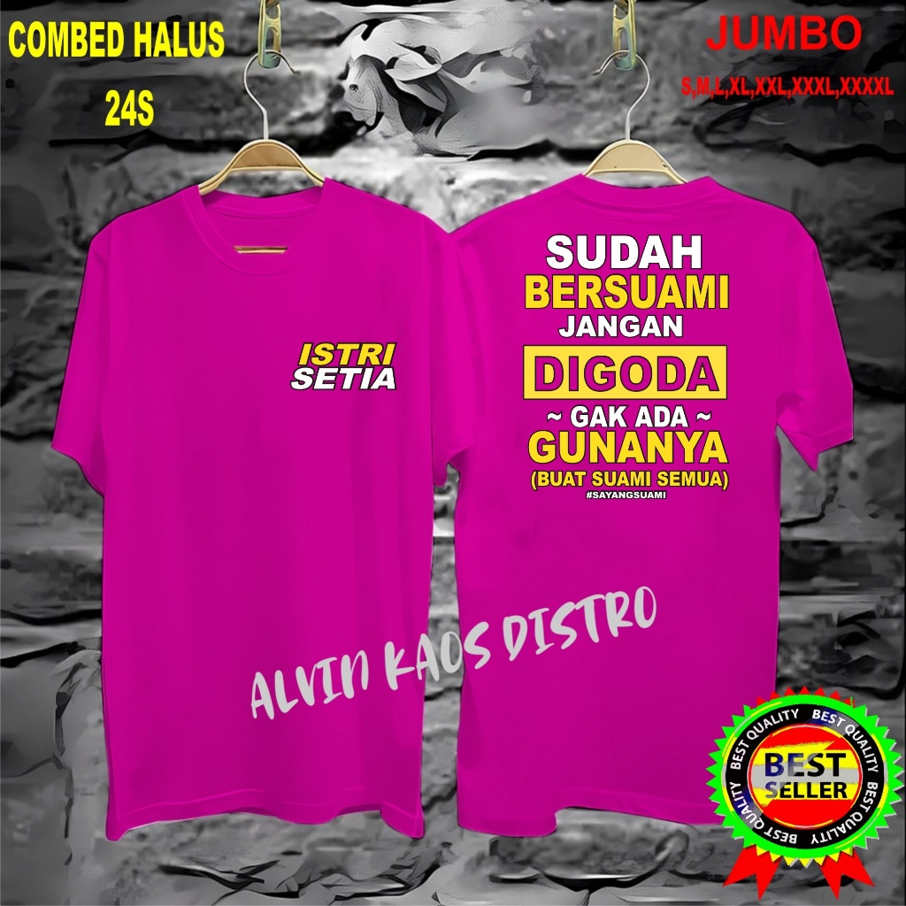 Apps Terviral Kaos dtf db Istri setia pdk KAOS MURAH  Kaos Putih Hitam Kaos Terlaris