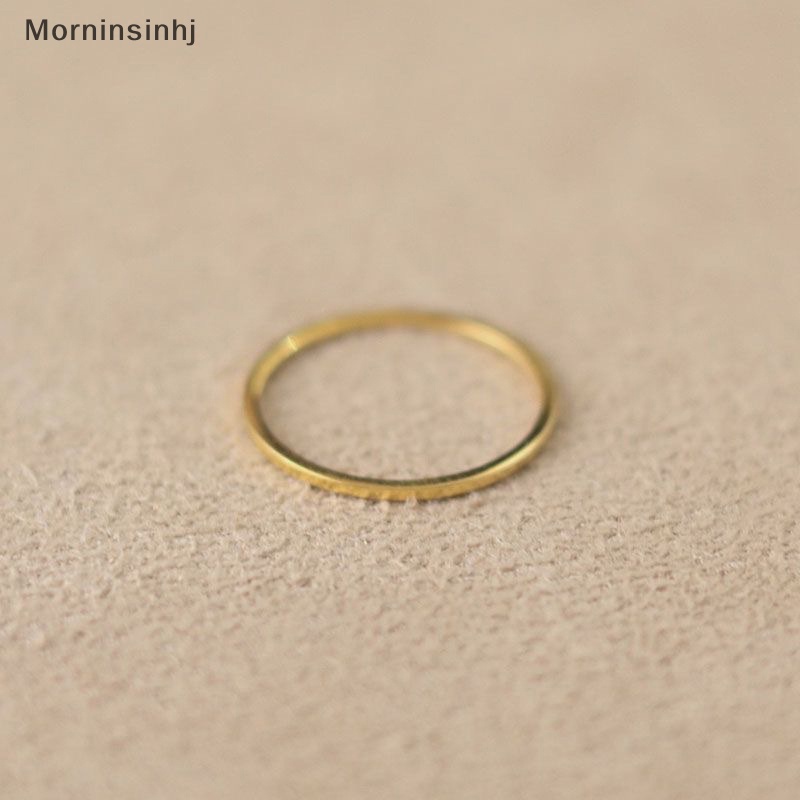 Mornin 2PCS Sederhana Lapisan Ganda Drip Enamel Hoop Ring Set Pembukaan Adjustable Finger Rings Untuk Wanita Perhiasan Kepribadian Vintage id