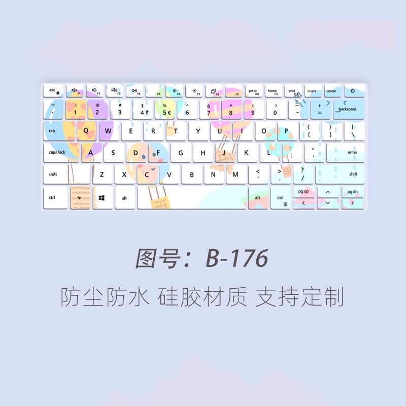 Cover Film Pelindung Keyboard Notebook Kartun Dicat Bunga Untuk Dell Vostro 5000 13.3 Inch 5390vostro 14 3400 3405 3401 Inspiron 13 7000 7391 5390 5391 14 5490 5493 Inspiron 13