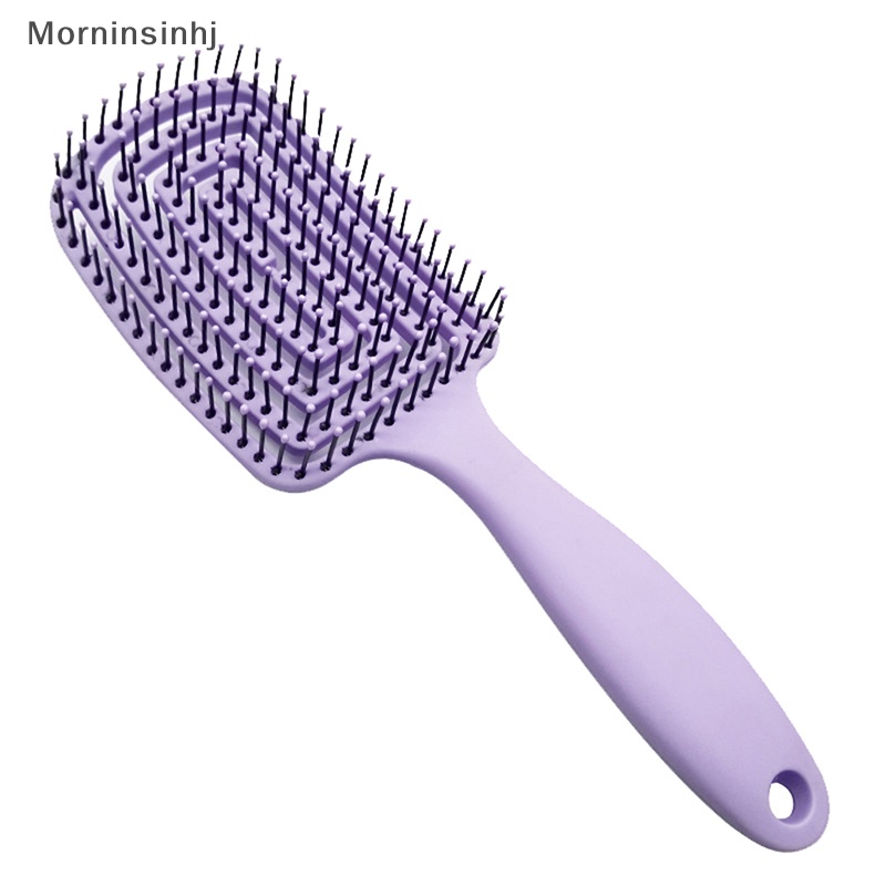 Mornin Wanita Pijat Rambut Sisir Bulu nylon Hairbrush Wet Curly Detangle Hair Brush id