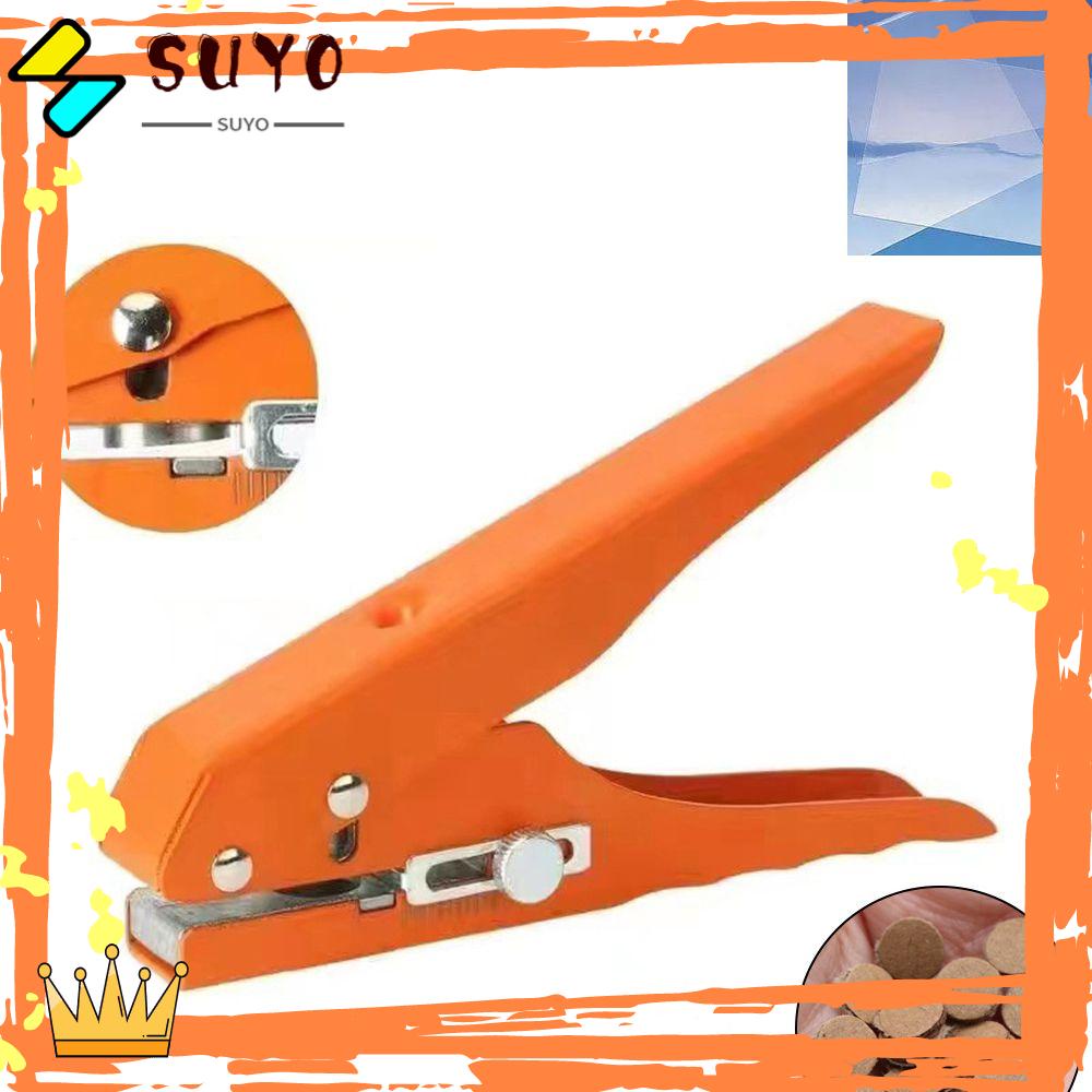 SUYO Edge Banding Punching Tang Multifungsi Pemotong Kertas Kartu Sudut Bulat Puncher Woodworking Flat Bevel Hole Punch