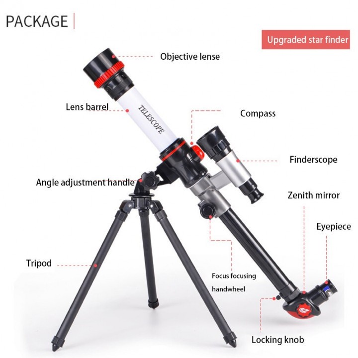 PNK23 TELESCOPE C2130 Teleskop Astronomi Profesional 3 Magnification HD