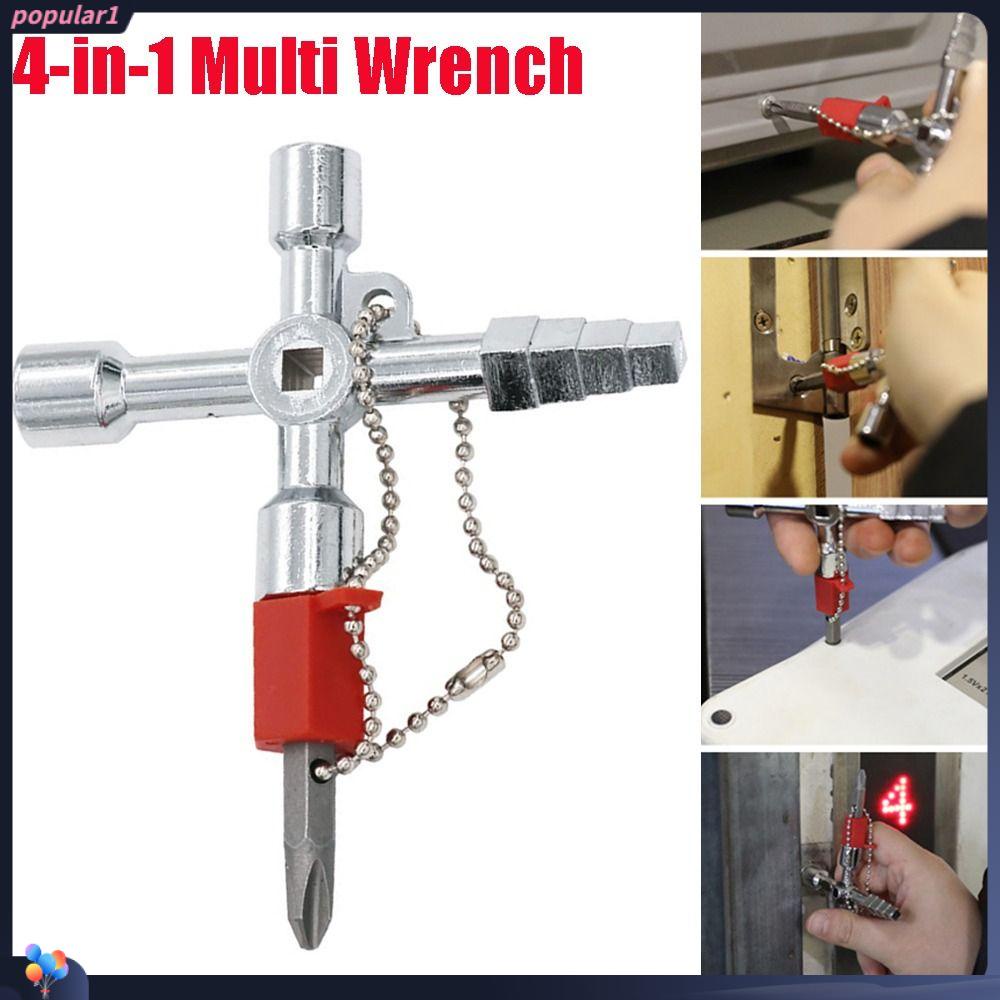 POPULAR Populer Cross Switch Wrench Lemari Listrik 4-in-1 Lift Kunci Pas