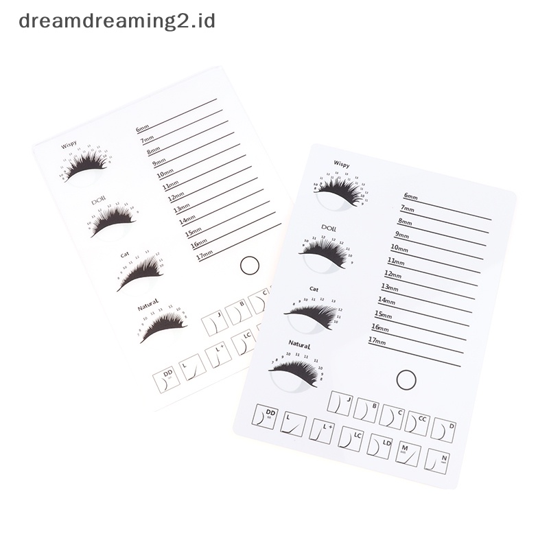 (drea) 1pc Acrylic Eyelash Holder Pallet Eyelash Extension Lem Pallet Tempat Bulu Mata //