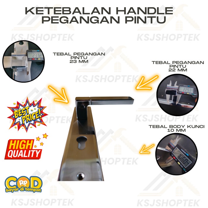 Handle Set Kunci / Kunci Pintu besar TEBAL 2 MM HONGSHU Land Rover 25