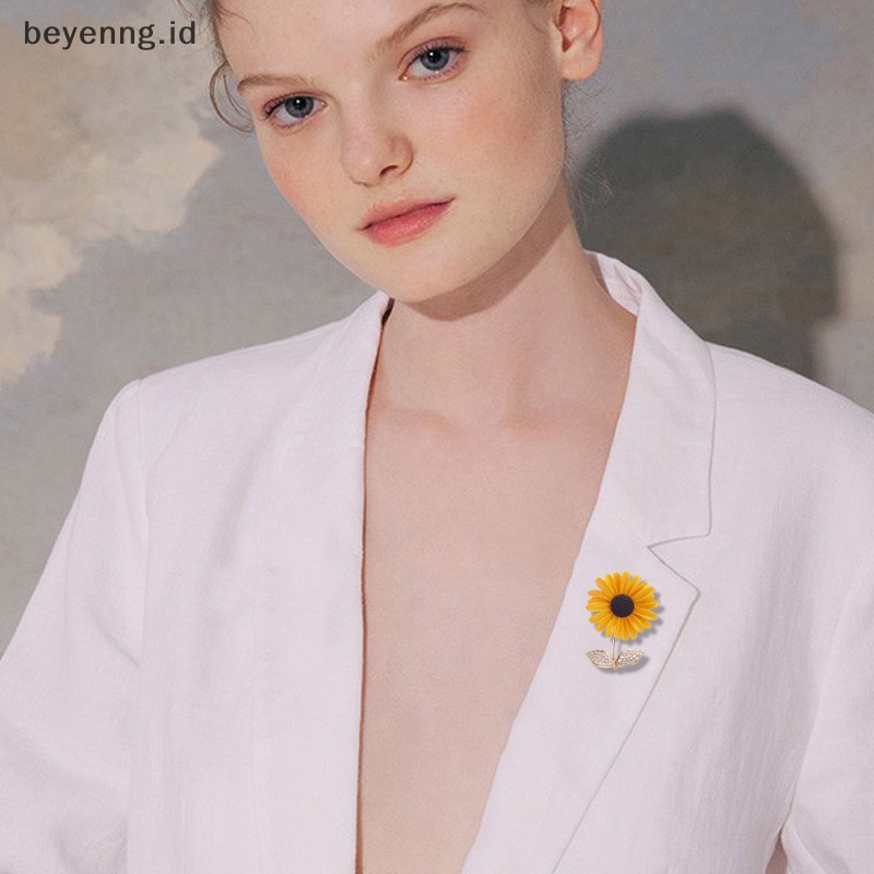 Beyen Bros Bunga Matahari Untuk Wanita Unisex Enamel Musim Panas Kecantikan Sunflower Pesta Kantor ID