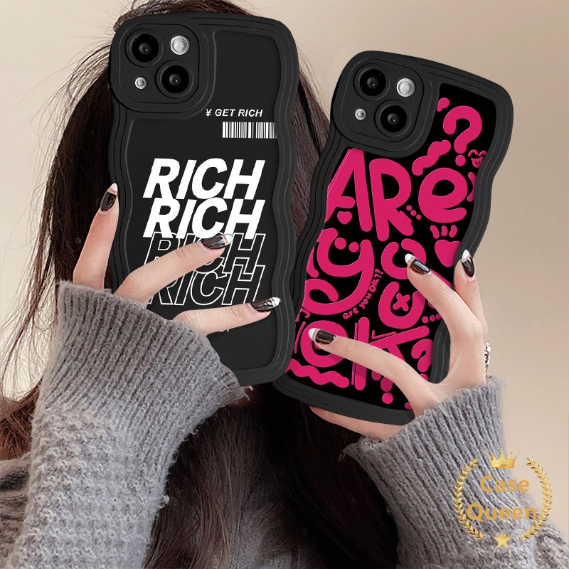 Ins Art Casing Ponsel Pola Zebra Untuk Redmi A1 9C Nfc9 10C 9A 10A 12C 9C 10 9T Redmi Note 10 9 10S 11 8 11s Graffiti Fashion Kartun Rose Merah Huruf Inggris Lembut Bergelombang Penutup Tepi