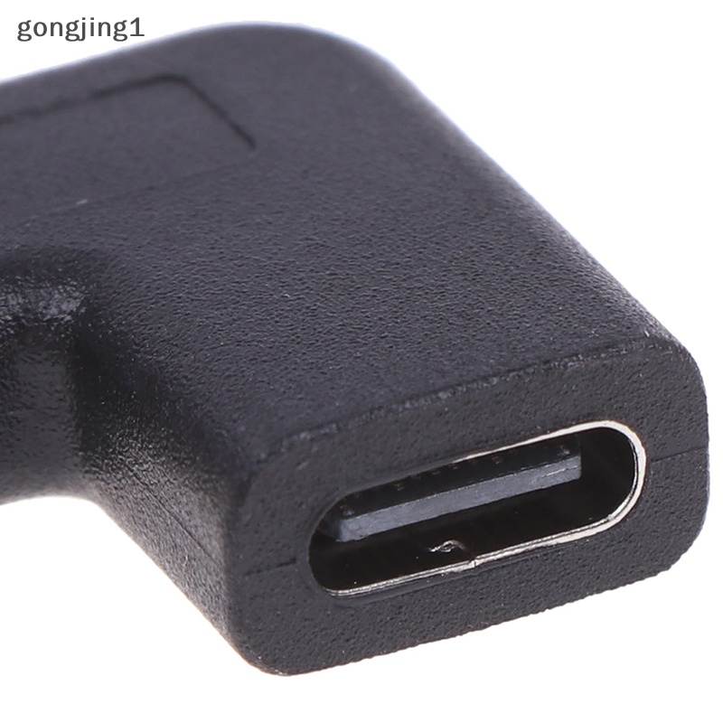 Ggg Sudut Kanan 90derajat USB 3.1 Tipe C Male To Female USB-C Converter Adapter ID