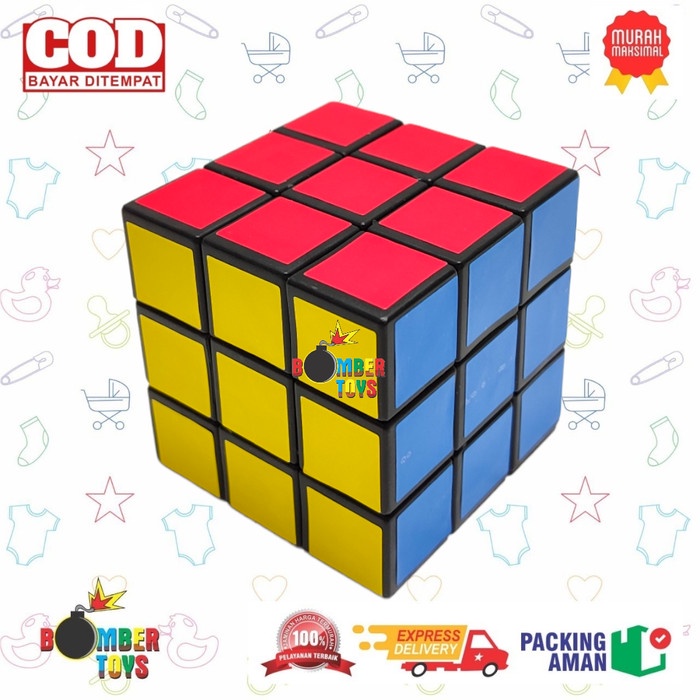 MAINAN ANAK RUBIK CUBE KUBIK 3x3 PUZZLE SERU