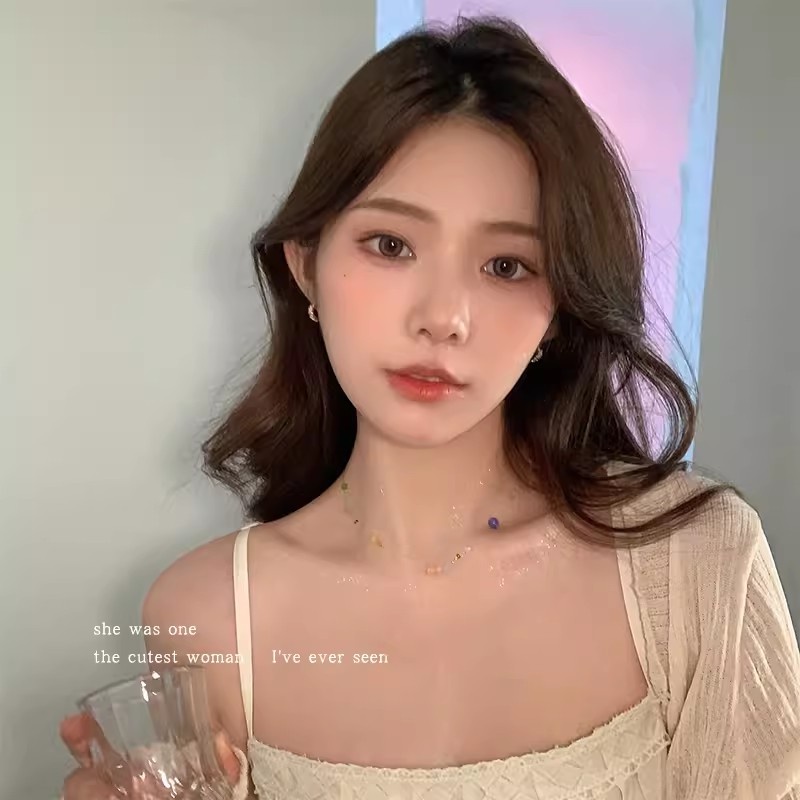 Kami Bunga Musim Panas Trendi Energetik Gadis Warna-Warni Opal Manik-Manik Choker Kalung Untuk Wanita Korea Indah Liburan Pantai Tulang Selangka Rantai Kalung Perhiasan Aksesoris