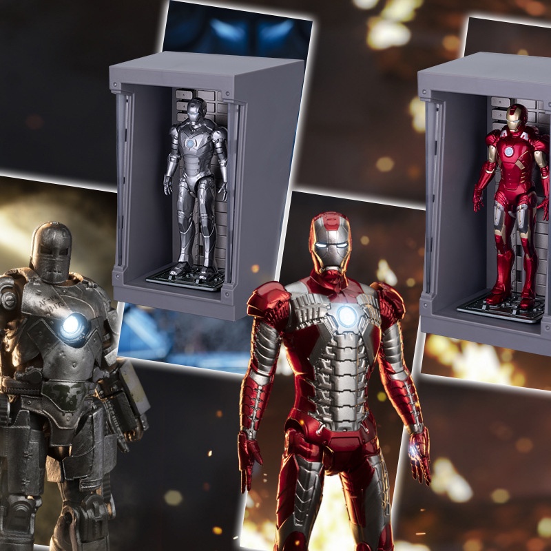 Marvel Iron Man Figure Avengers Super Hero Spiderman Action Figure Anak Laki-Laki Koleksi Model Mainan