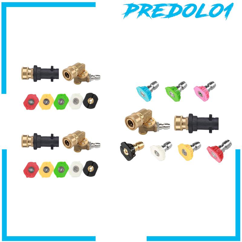 [Predolo1] Set Adaptor Mesin Cuci Tekanan Coupler Pivoting Adjustable Tahan Lama Untuk K2 K3 K4