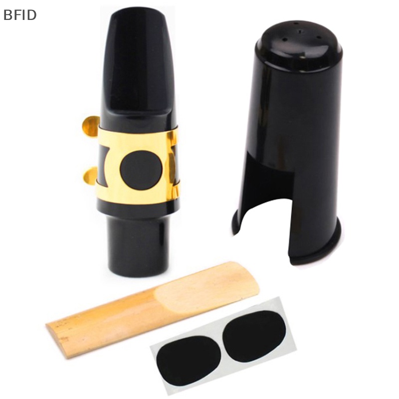 [BFID] Mouthpiece Saxophone Alto Plastik Berkualitas Tinggi Dengan Topi Metal Buckle Reed Mouthpiece Patches Pads Cushions [ID]