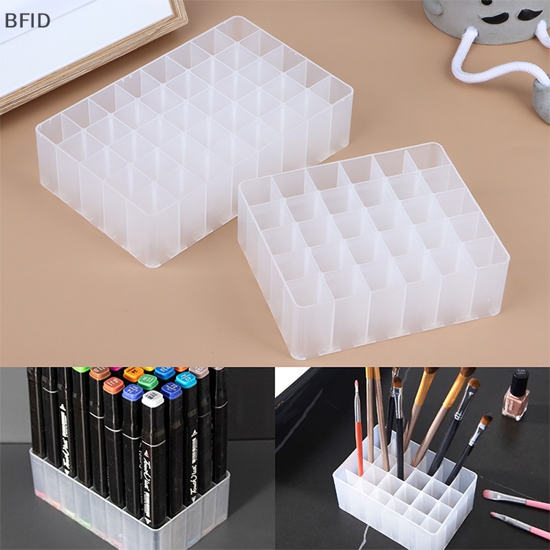 [BFID] 30/40slot Tempat Penyimpanan Spidol Brush Pensil Rak Meja Stand Organizer Alat [ID]