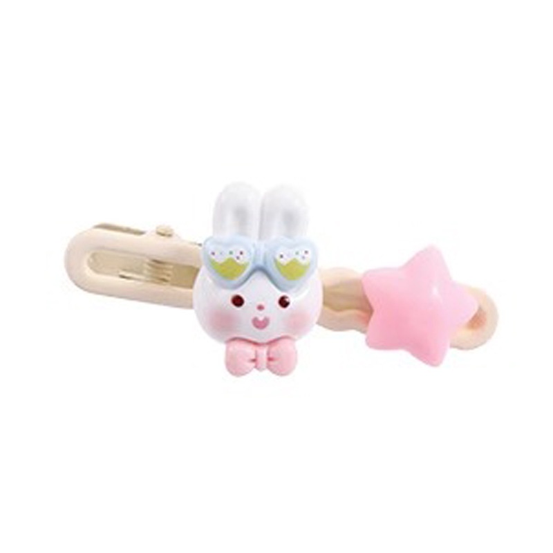 Cute Bear Bunny Little Girl Hair Clip Kecil Klip Hiasan Kepala Duckbill Klip Aksesoris Rambut Anak