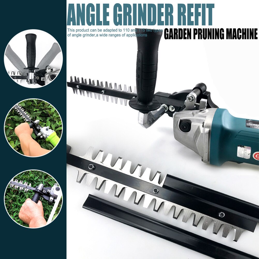 Angle Grinder Refit Garden Pruning Machine Multipurpose Lawn Mower Greening Accessories Easy Install Hedge Trimmer Pruning Tool