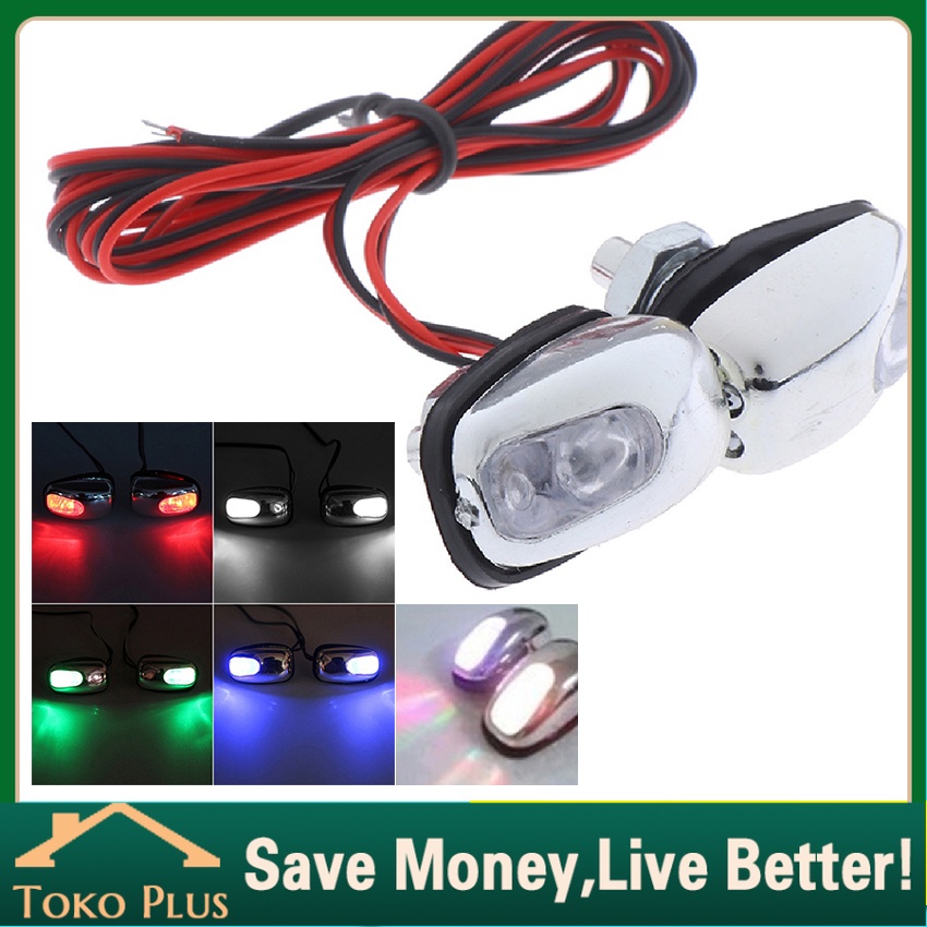 Mata Air Wiper 2Pcs /Washer Nozzle Wiper Mobil + Lampu