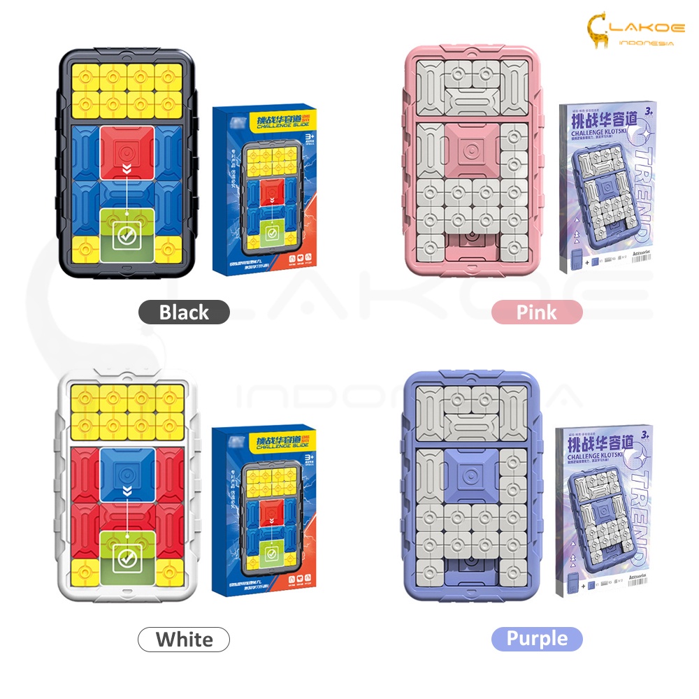 Lakoe Puzzle Geser Anak/Mainan Edukasi Anak Super Sliding Puzzle/Huarong Road Games