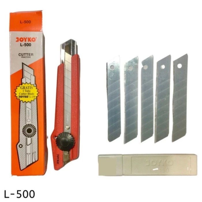 

Cutter JOYKO L500 & Gratis 1 Tube isi 5 Pisau L-150 dan Pemotong Pisau