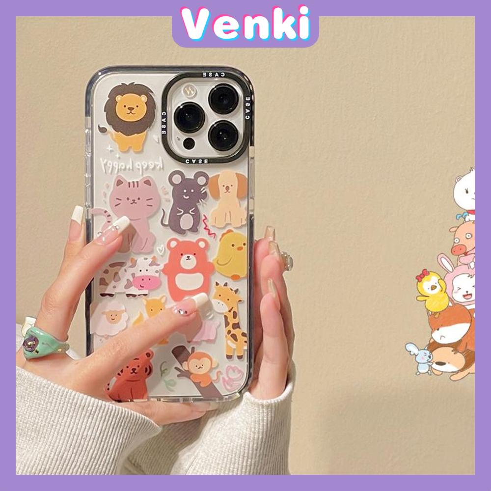 Venki - Case iPhone 11 iPhone Case Soft Case Bening Case Tebal Tahan Guncangan Bingkai Kamera Hewan Lucu Lucu Kompatibel dengan iPhone 14 Pro Max 13 Pro Max 12 Pro Max 11 Pro Max XR XS 7