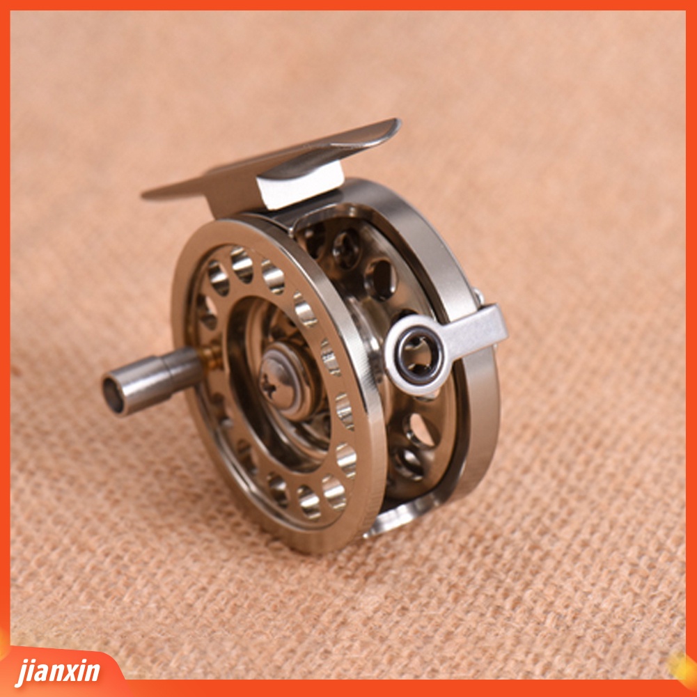 (In Stock) D50 /D60 Ultralight CNC Aluminium 1:1 2bears Ice Fly Fishing Reel Tangan Kanan