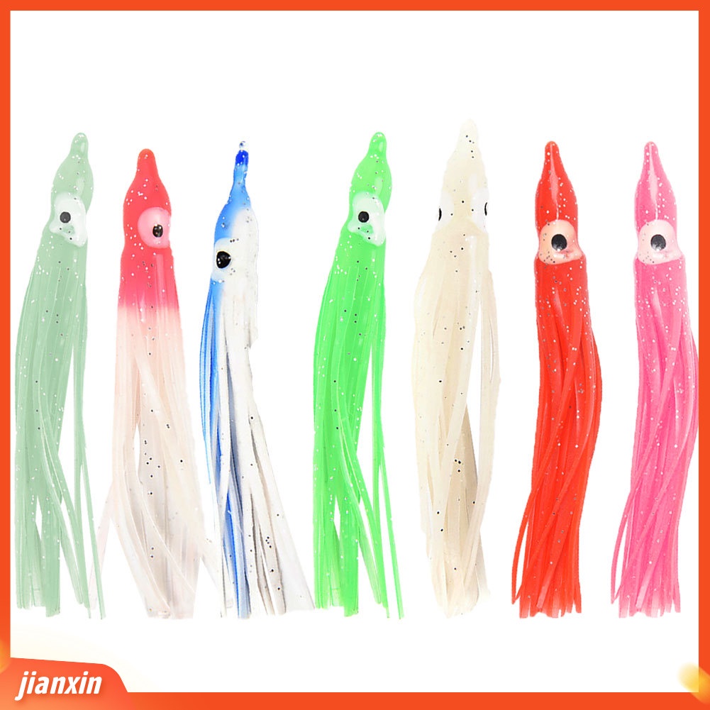 (In Stock) 10 Pcs 9 cm Memancing Buatan Cumi Gurita Umpan Lembut Umpan Tackle Aksesoris