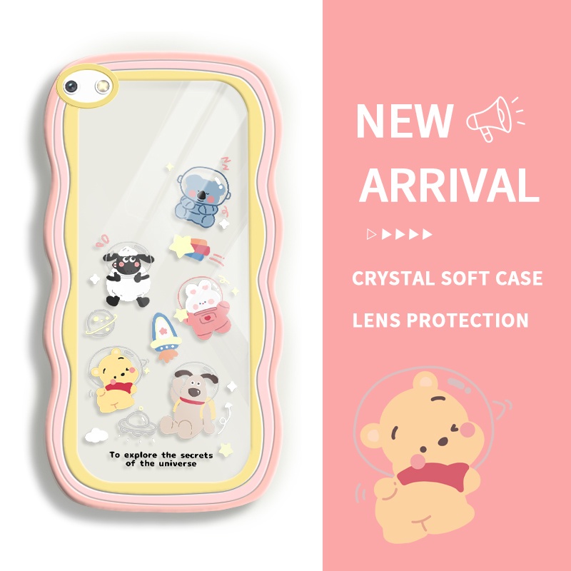 KOMEY Transparan Silicon Case Makhluk luar angkasa SoftCase For Redmi 6A 5 5 Plus 5A 4X 6 7 Y3 Popul