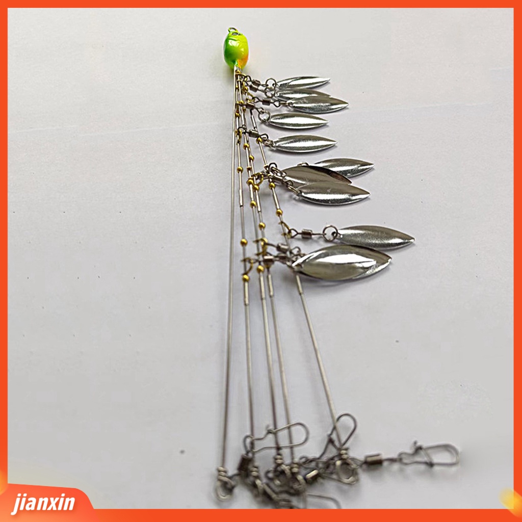 (In Stock) 21g /23cm Umpan Pancing Tajam Kait Desain Simulasi Payet Putar Spinner Stainless Memancing Tahan Air Kepala Rig Umpan Pancing Keras Untuk Pecinta Memancing