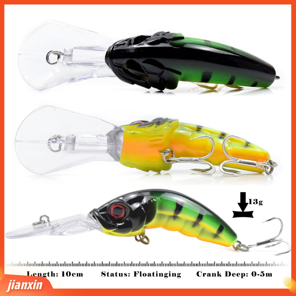 (In Stock) 10cm /14g Umpan Pancing Plastik Desain Bola Baja Tahan Aus Hidup Ikan Kecil Umpan Memancing Aksesori