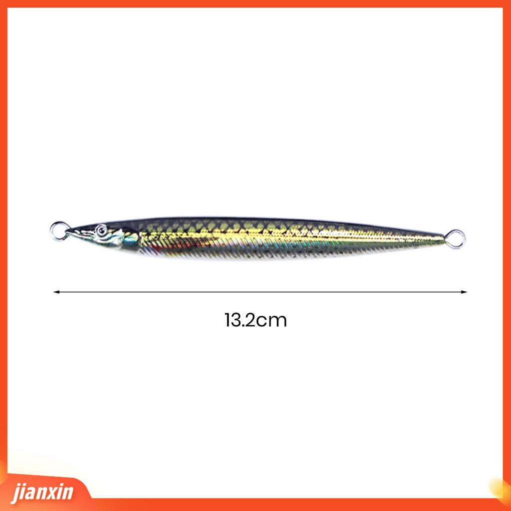 (In Stock) 100g /13.2cm Umpan Pancing 3D Print Simulasi Disederhanakan Lapisan Reflektif Mata Hidup Logam Air Asin Air Tawar Buatan Jigging Umpan Perlengkapan Memancing