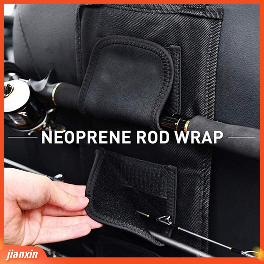 (In Stock) 2Pcs Kursi Belakang Mobil Tongkat Pancing Tiang Holder Dasi Tali Tetap Kantong Penyimpanan