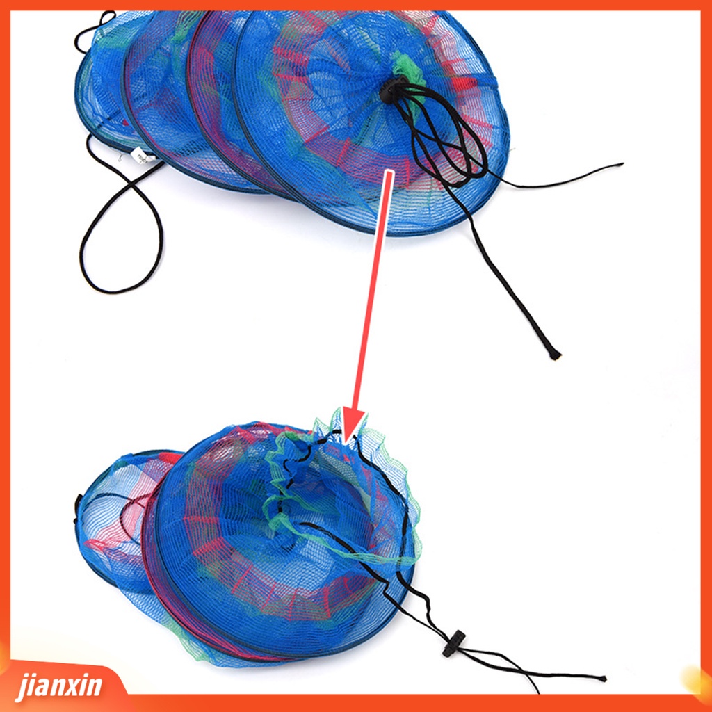 (In Stock) Wadah Kandang Jaring Ikan Nilon 3lapis Portabel Dapat Dilipat Dengan Tali Serut
