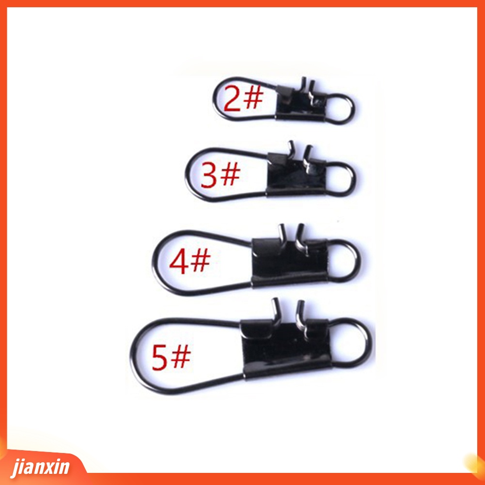 (In Stock) 50pcs Fast-Lock Rolling Swivel Snap Bearing Konektor Pancing Clasp Tackles