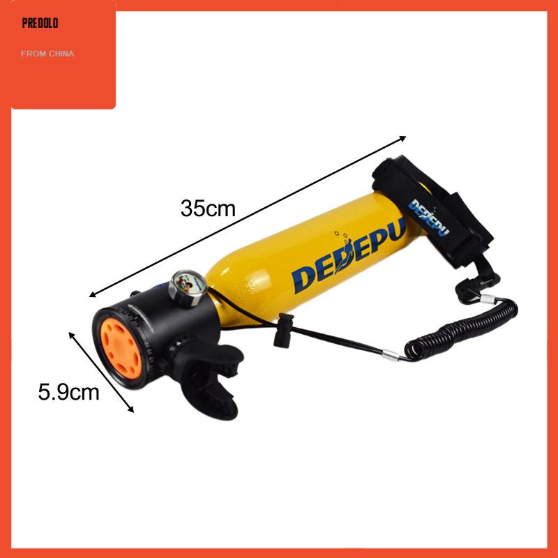 [Predolo] 2x Tangki Scuba Mini Underwater Breath Diving Peralatan Snorkeling Perlengkapan Diving
