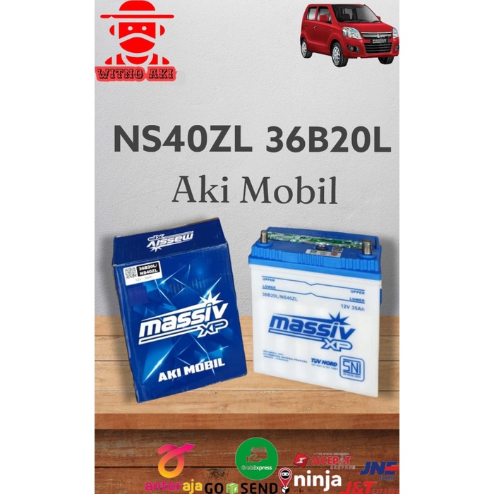 aki mobil karimu ns40zl 36b20l massiv xp 12v35ah 12v 35ah basah