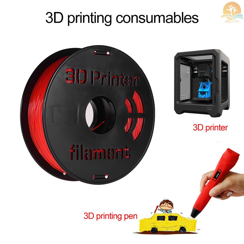 In Stock 1KG/ Spool 1.75mm Flexible TPU Filament Printing Bahan Perlengkapan Putih, Hitam, Transparan Untuk Printer 3D Pulpen Gambar Merah