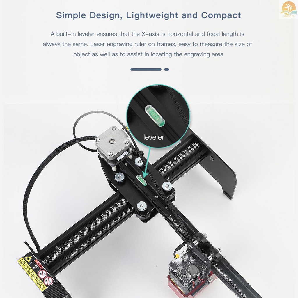 In Stock Creality 3D CV-01 Pro Laser Engraver Desktop DIY Engraving Cutting Machine Fine Laser Spot Pelindung Mata Auto-Fokus Dan X-axis Leveler 170x200mm Ukiran Area Yang Tepat